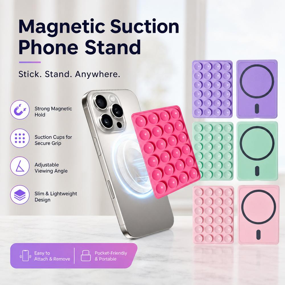 Wall Sticker - Silicone 24 Suction Phone Holder Multifunctional
