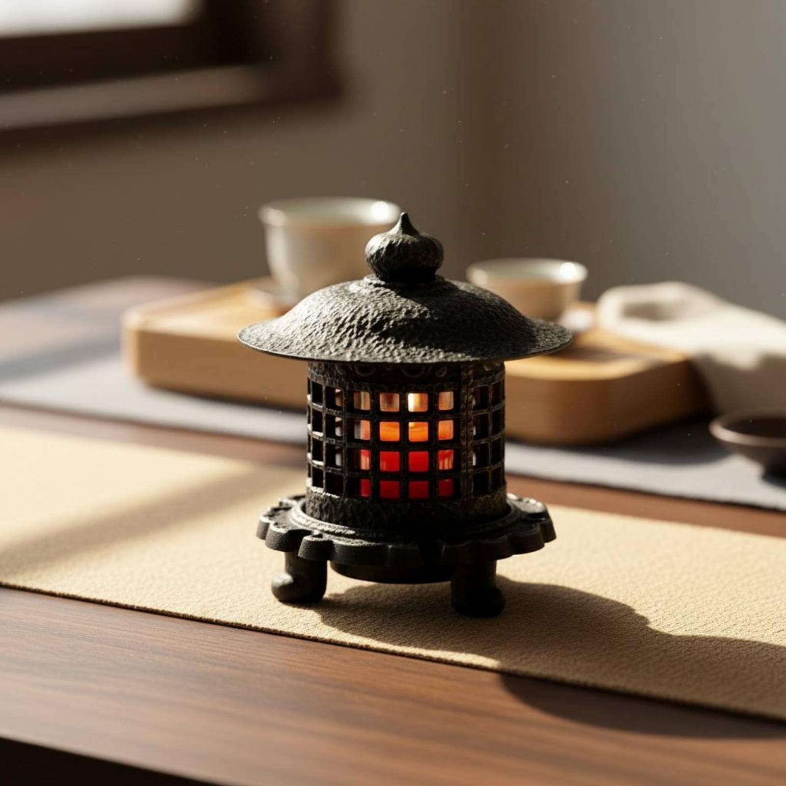Elegant Cast Iron Lantern Cand - Candle Holder Decor recension och pris
