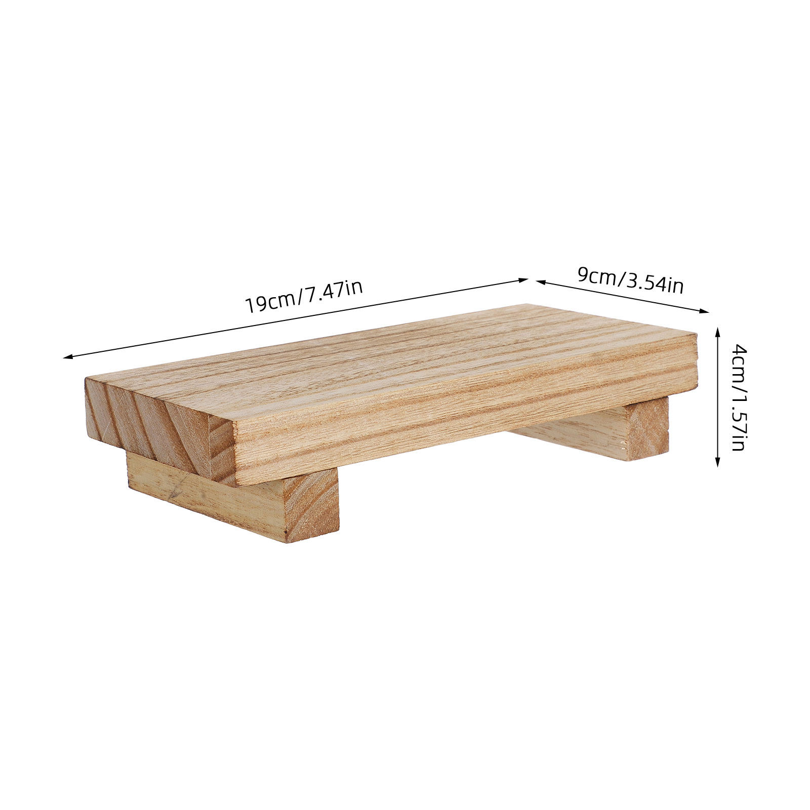 Small Wooden Pedestal Stand Ru - Vase Decor recension och pris