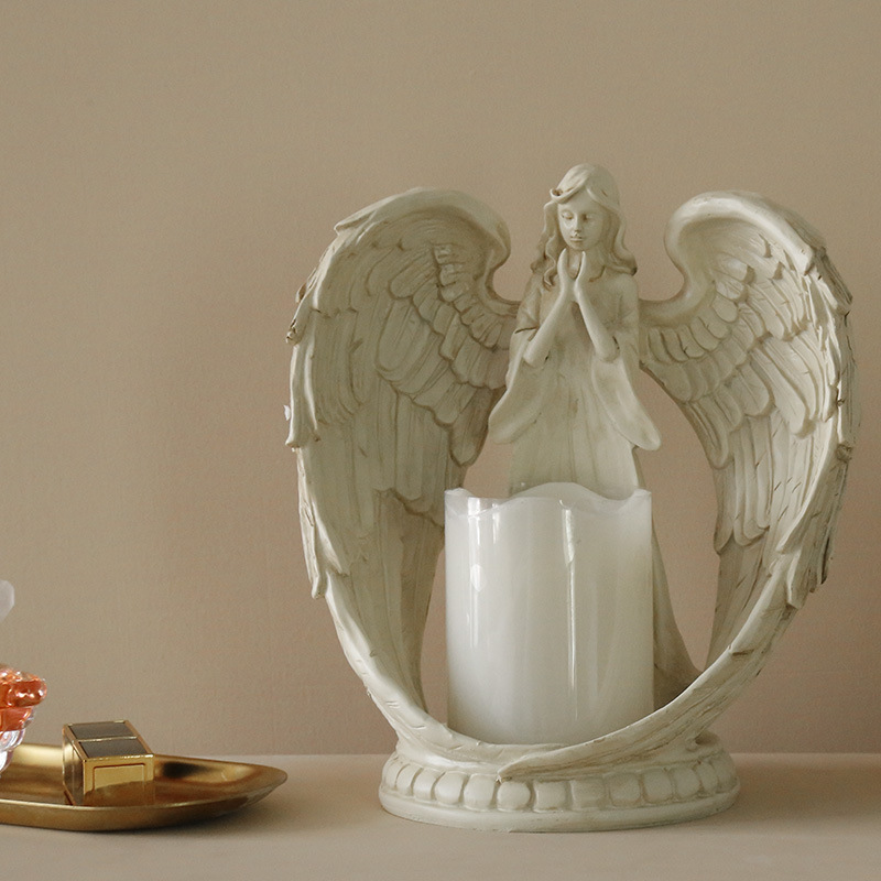 WW resin angel electronic cand - Candle Holder Decor recension och pris