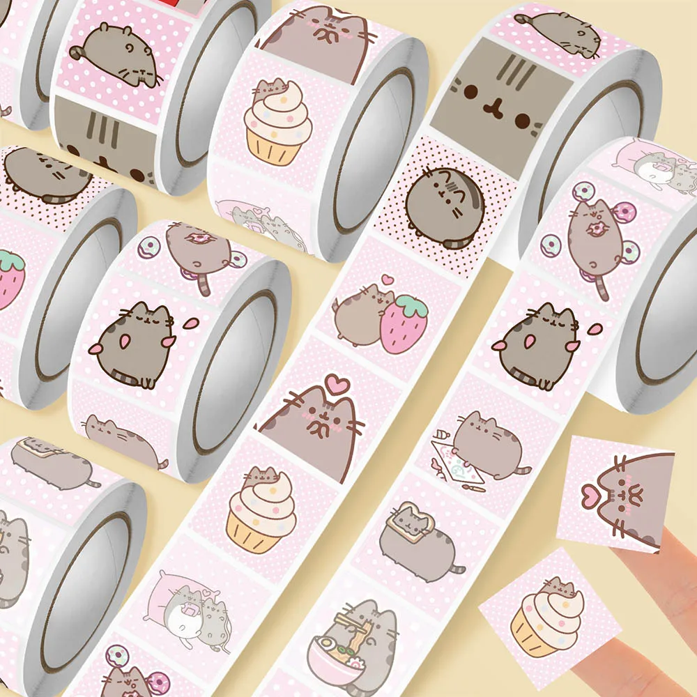 Hou 500pcs Pusheen Cartoon Cat - Wall Sticker recension och pris
