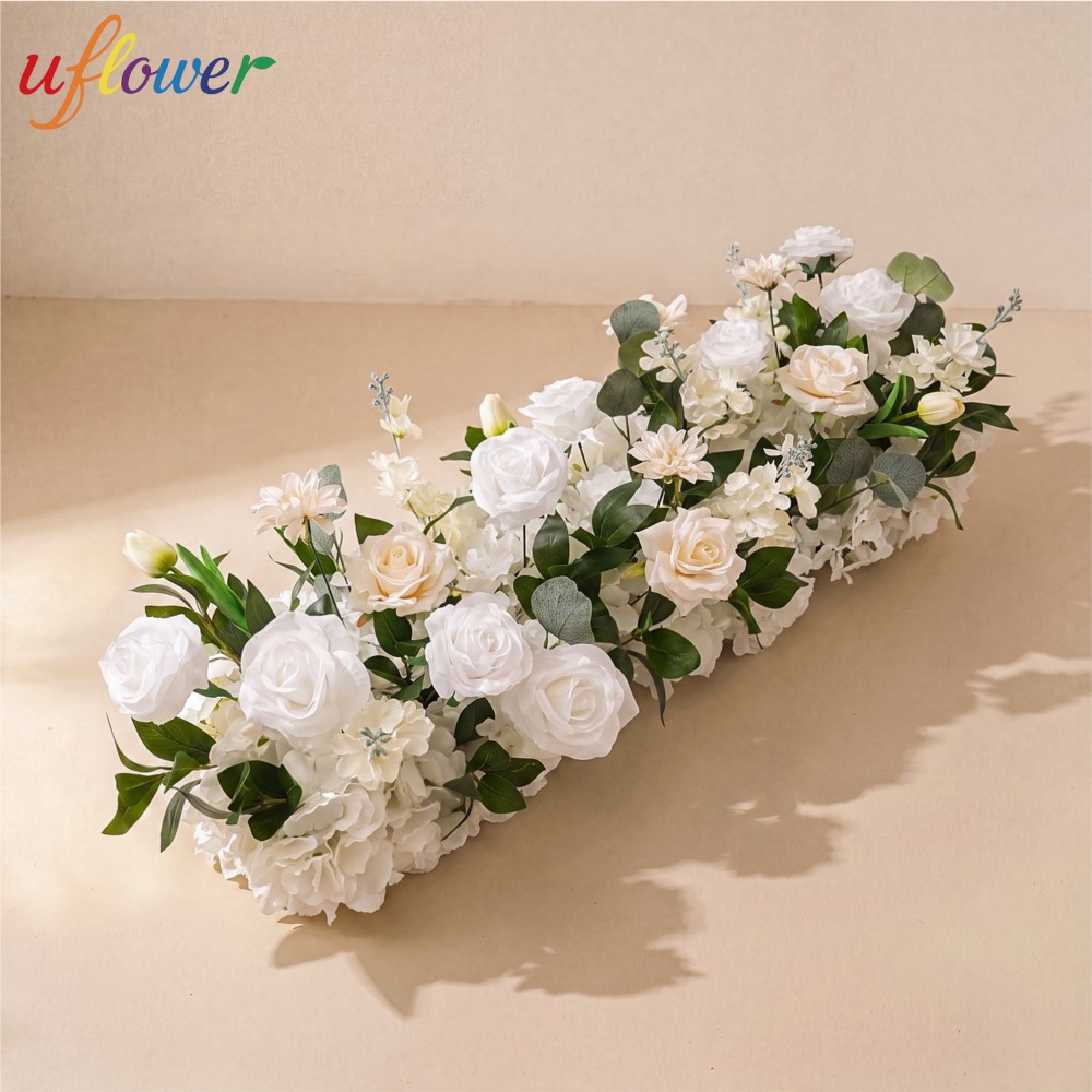 Uflower Rose Greenery Flower R - Table Runner recension och pris